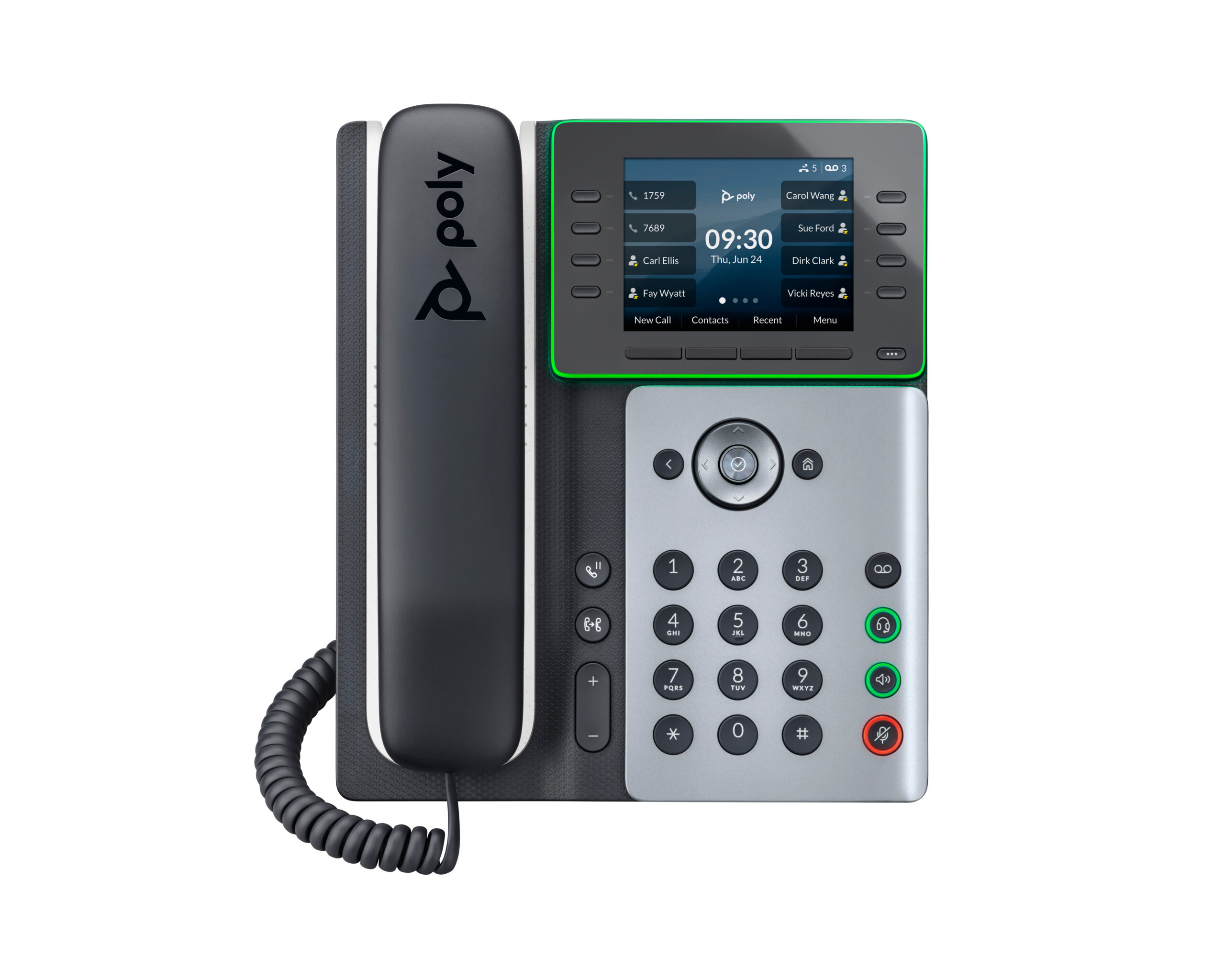HP Poly Telefon IP Poly Edge E300 z obsługą funkcji PoE