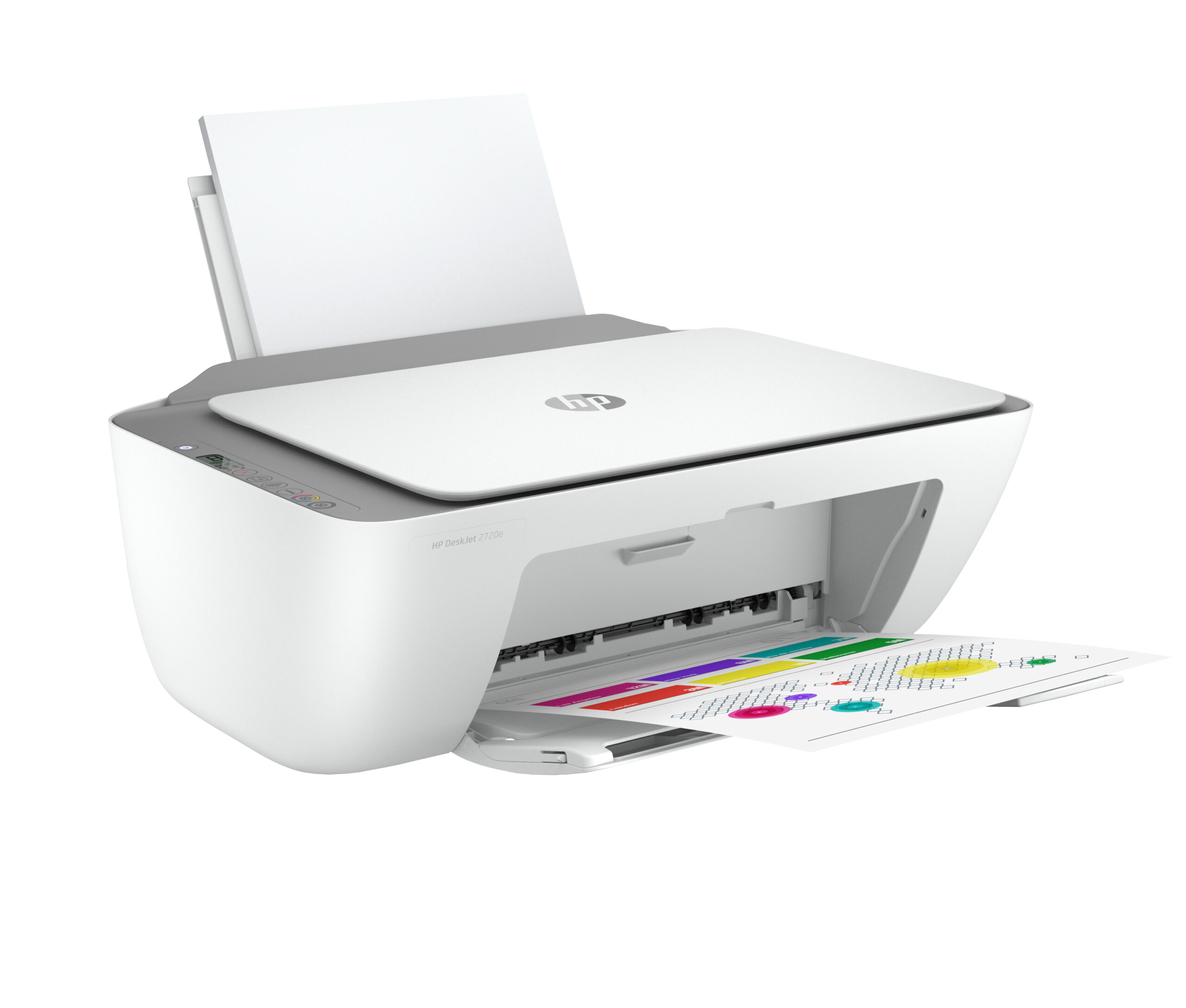 HP DeskJet 2720e Bezprzewodowe All-in-One W kolorze Drukarka, Instant Ink; Kopiarka, skaner - obrazek 2