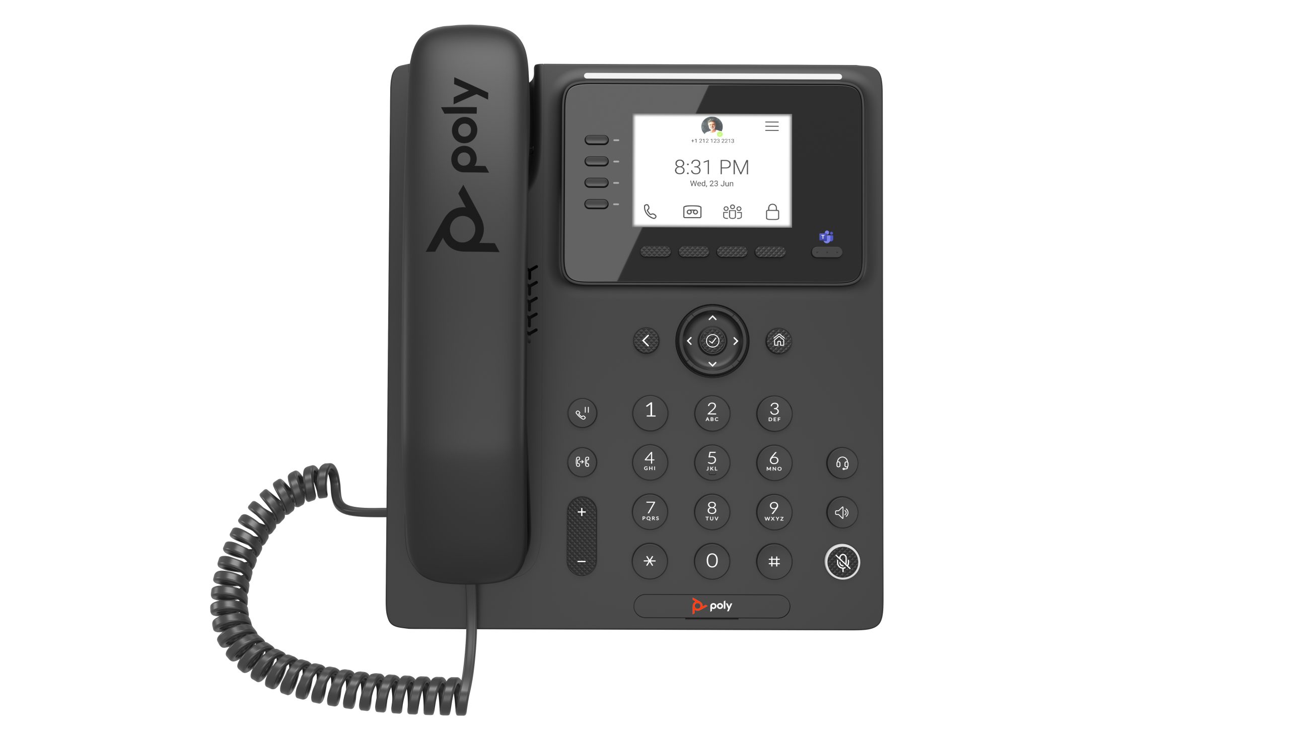 HP Poly CCX 350 Business Media Phone for Microsoft Teams and PoE-enabled No localization