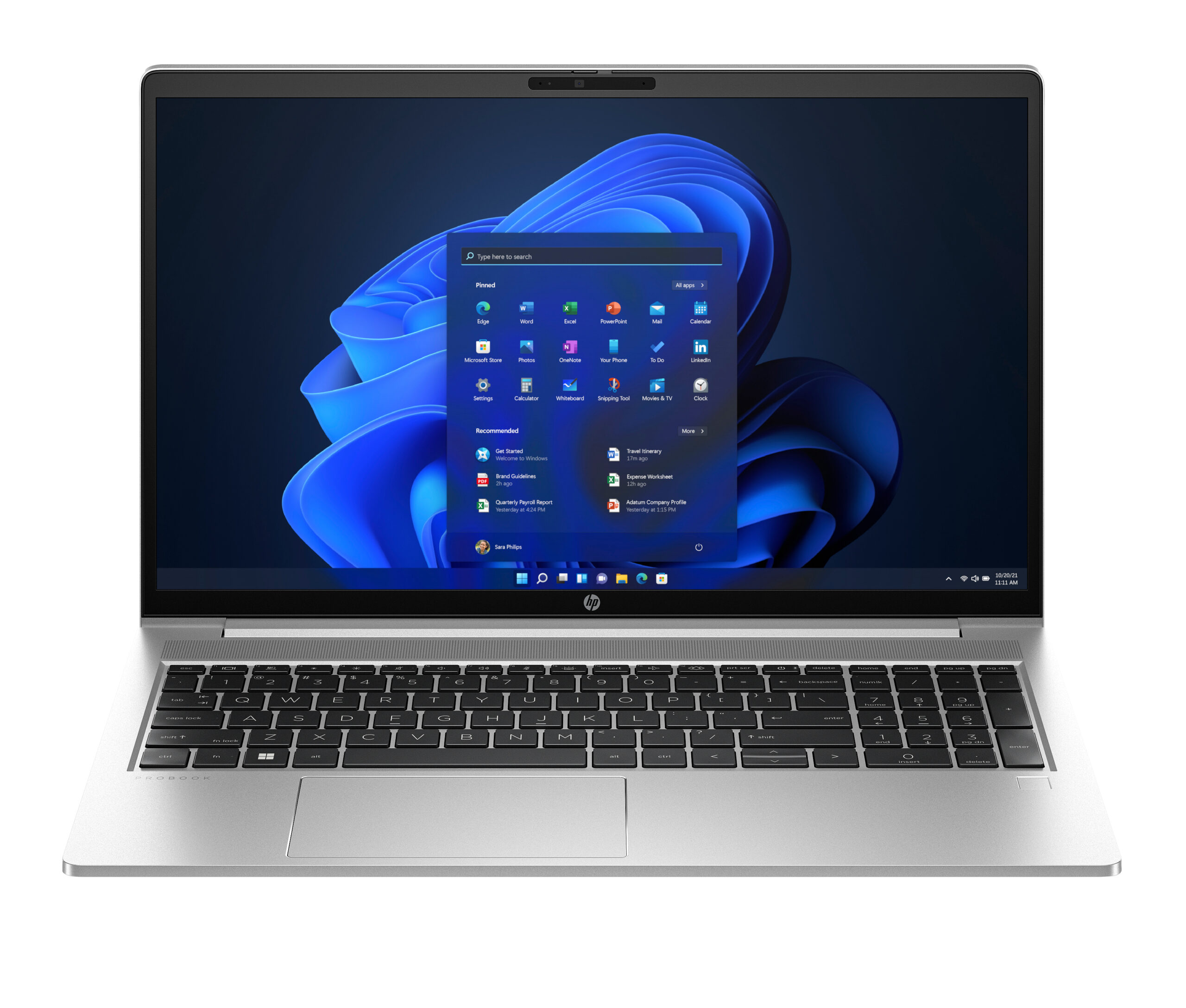 HP ProBook 450 G10 Intel® Core™ i5 i5-1334U Laptop 39,6 cm (15.6") Full HD 16 GB DDR4-SDRAM 512 GB SSD Wi-Fi 6E (802.11ax) Windows 11 Home Srebrny