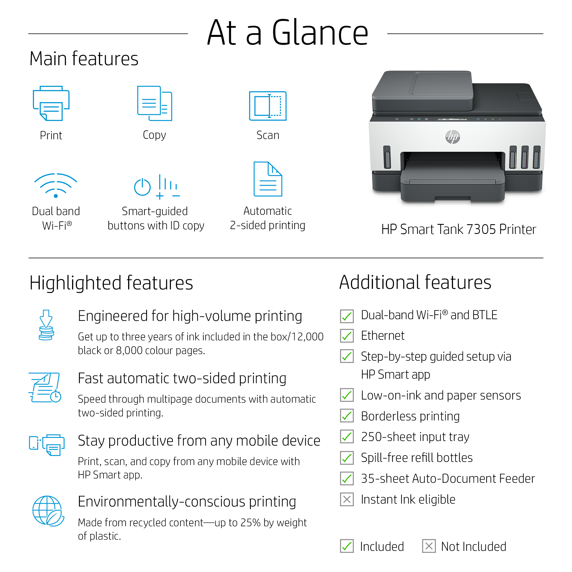 HP Smart Tank 7305 All-in-One - obrazek 5