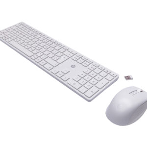 Zestaw klawiatura + mysz HP 650 Wireless Keyboard and Mouse Combo bezprzewodowe białe 4R016AA