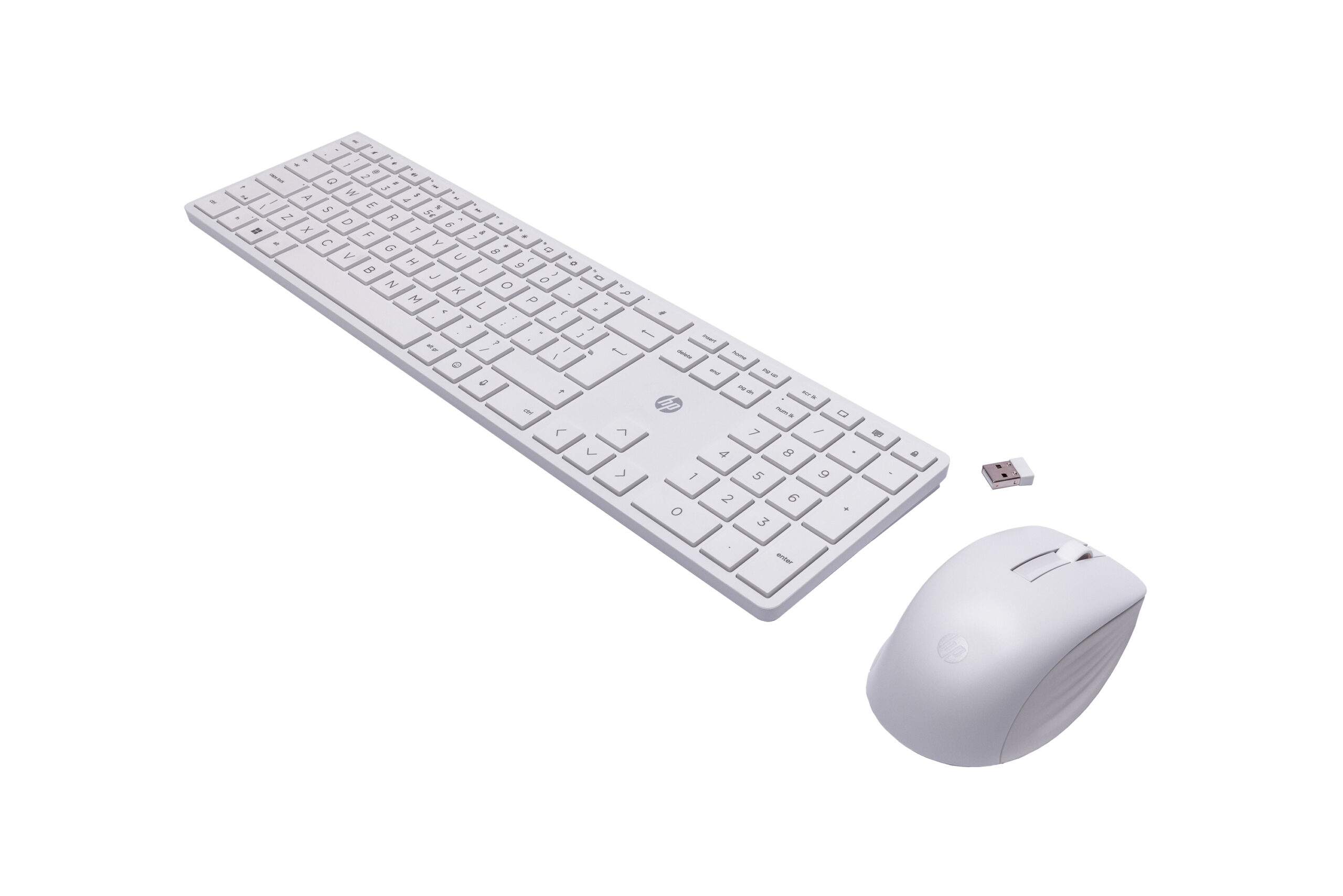 Zestaw klawiatura + mysz HP 650 Wireless Keyboard and Mouse Combo bezprzewodowe białe 4R016AA