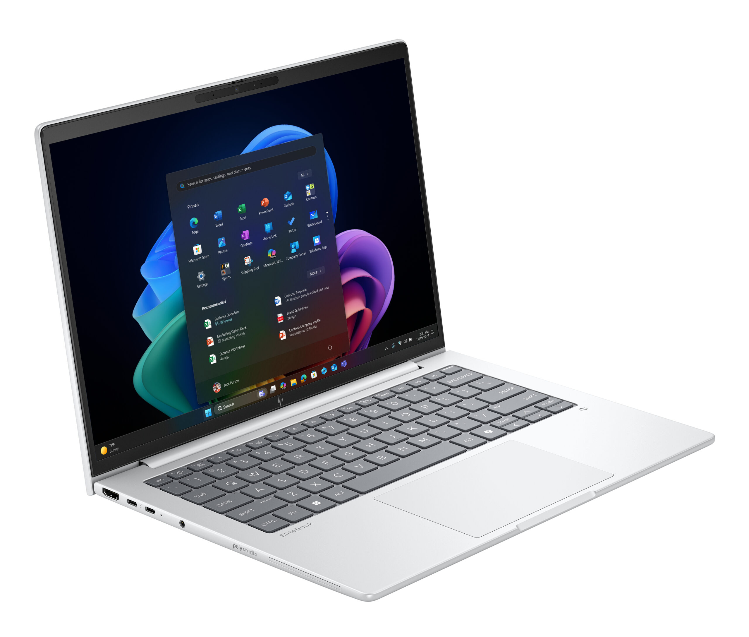 HP EliteBook 8 G1a Ryzen AI 7 PRO 350 14.0"WUXGA IPS 400nits AG 32GB DDR5 5600 SSD1TB Radeon 860M Cam IR 5 Mpx AI 62Wh W11Pro 3Y Onsite - obrazek 2