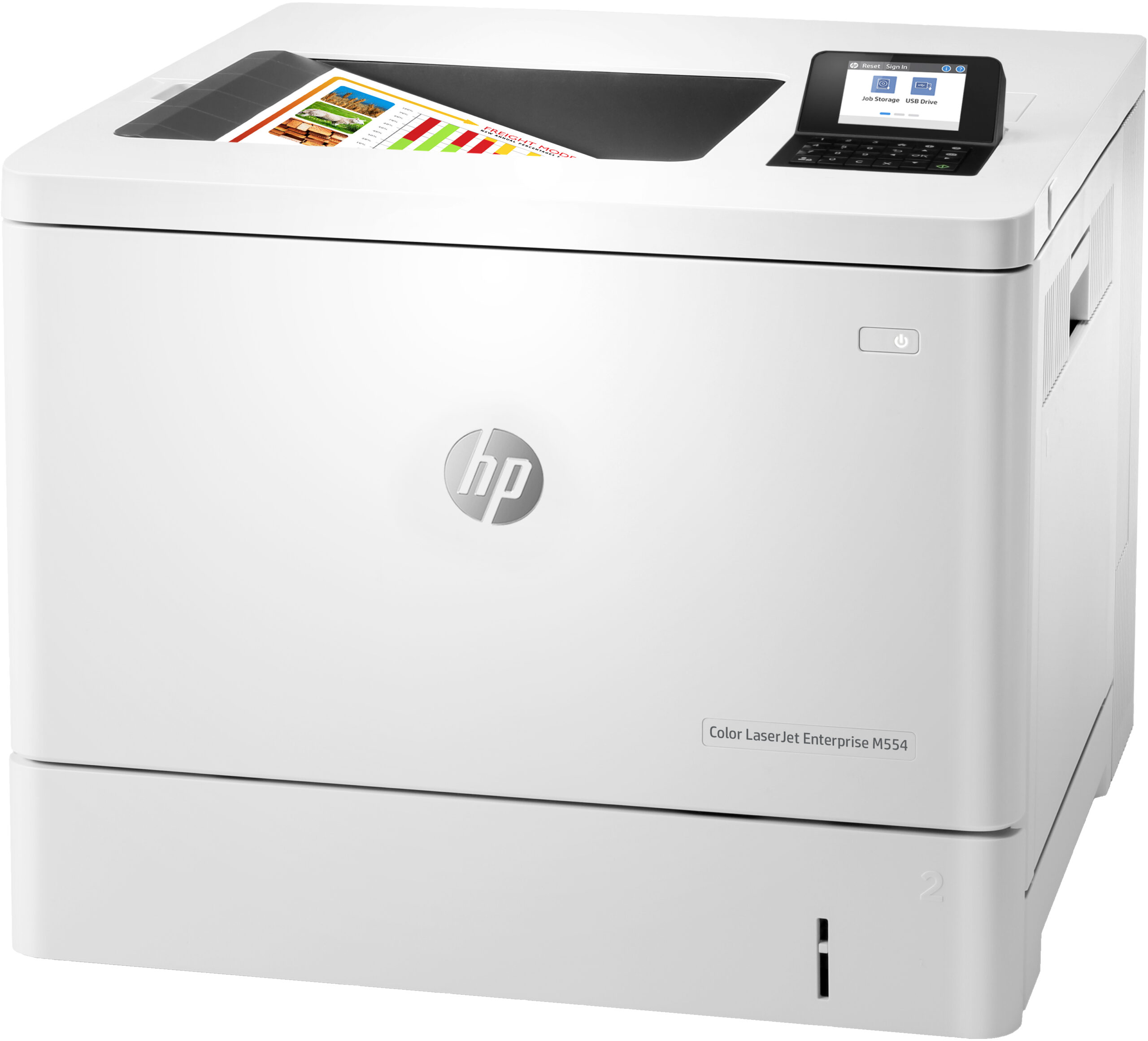HP Color LaserJet Enterprise Drukarka M554dn - obrazek 2