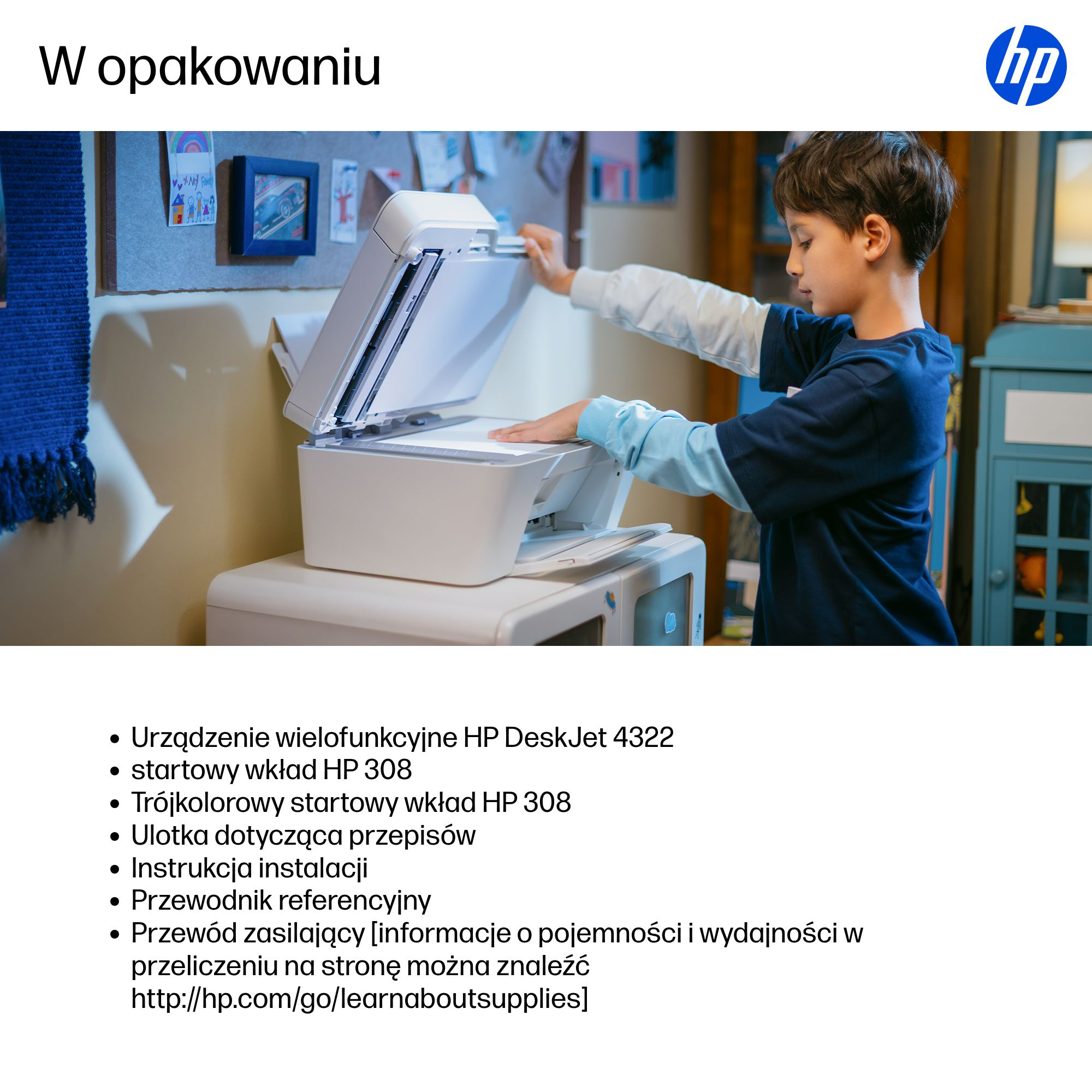 HP DeskJet 4322 All-in-One (A24HNB) - Drukarka Wielofunkcyjna - obrazek 5