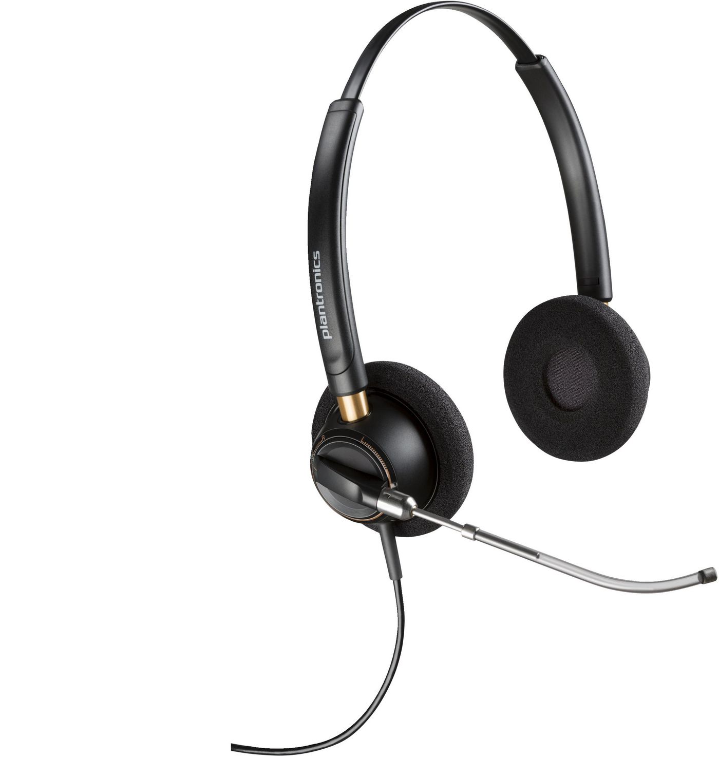 Poly EncorePro 520V Binaural Headset VoiceTube +Quick Disconnect