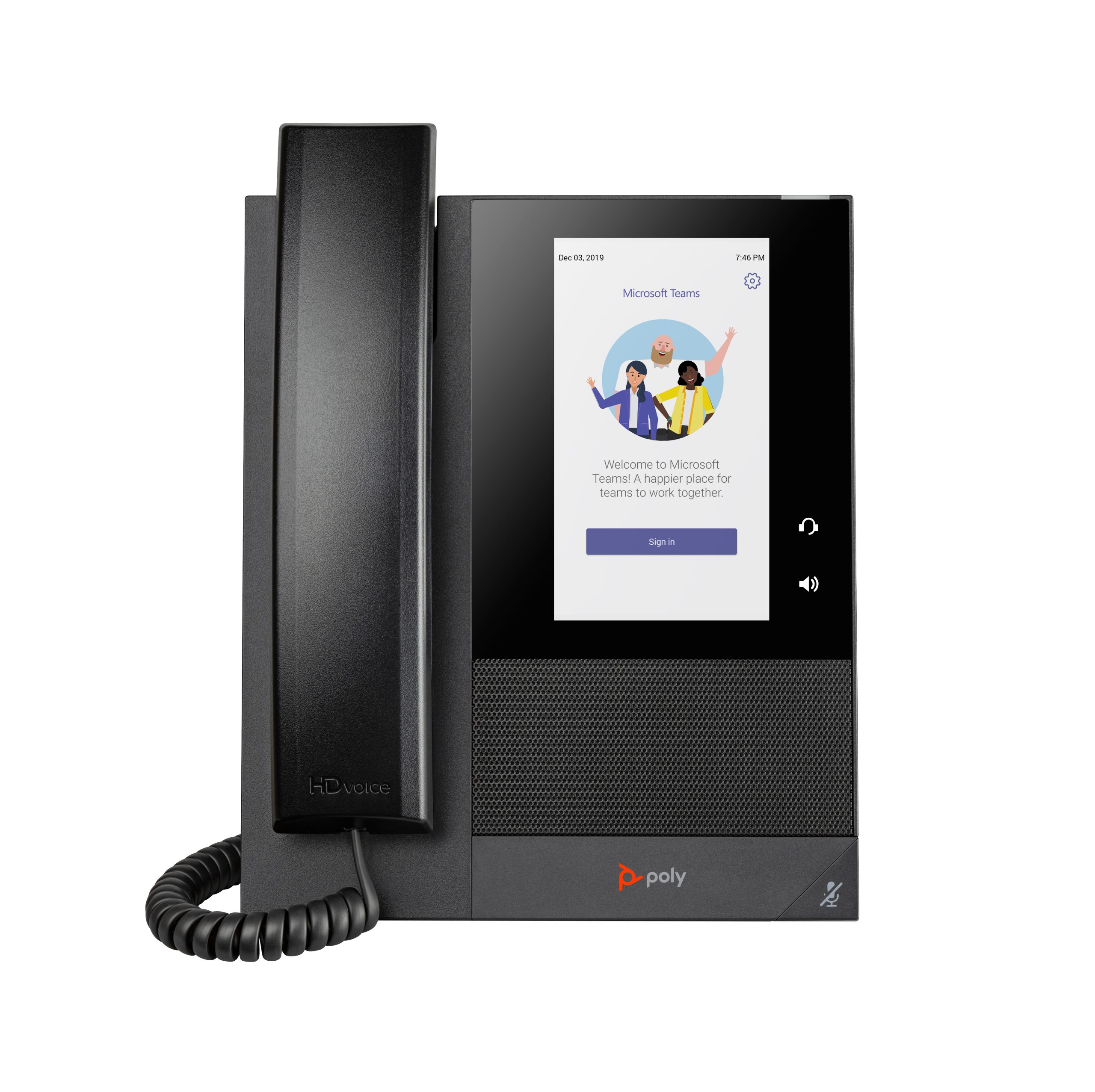 HP Poly CCX 400 Business Media Phone for Microsoft Teams and PoE-enabled No localization