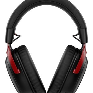 HyperX Cloud III Wireless – Bezprzewodowy zestaw słuchawkowy do gier (czarno-czerwony)