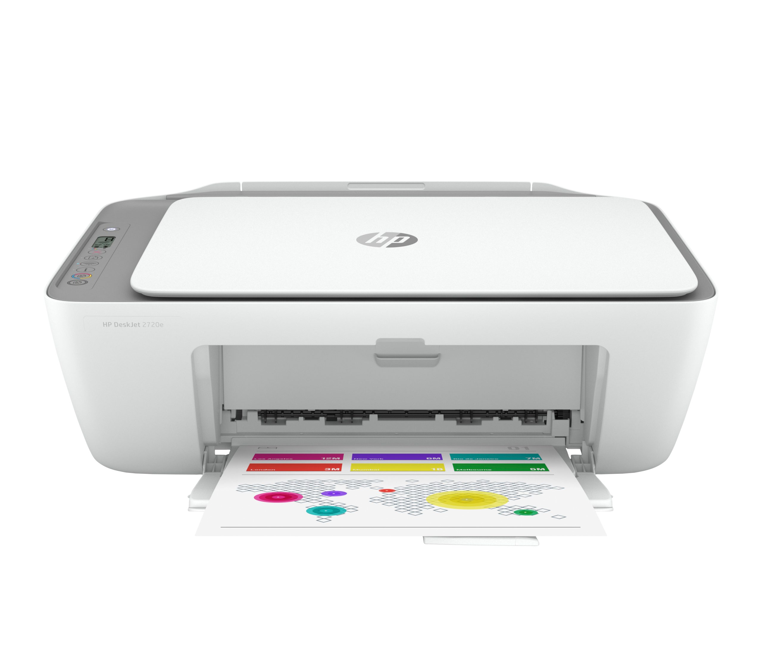 HP DeskJet 2720e Bezprzewodowe All-in-One W kolorze Drukarka, Instant Ink; Kopiarka, skaner