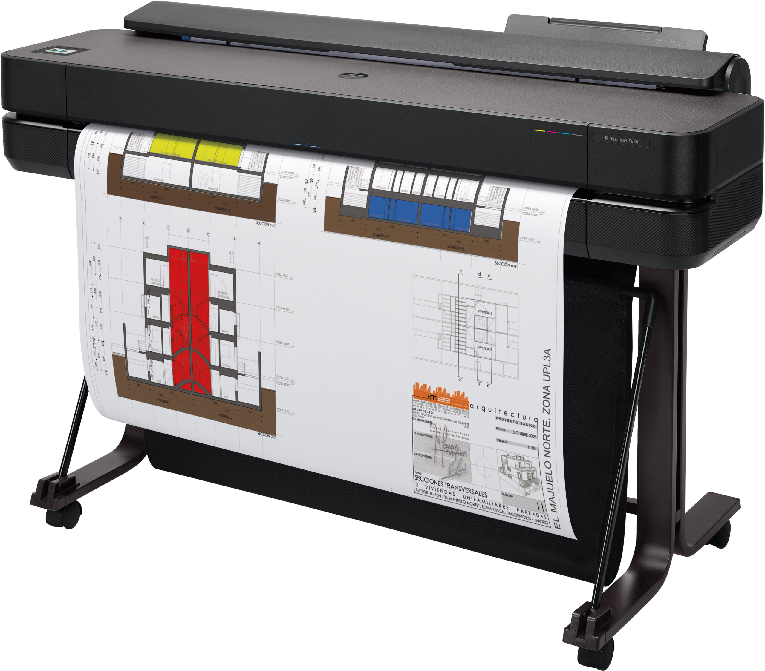HP DesignJet T650 36-calowy LFP - Precyzyjny druk techniczny