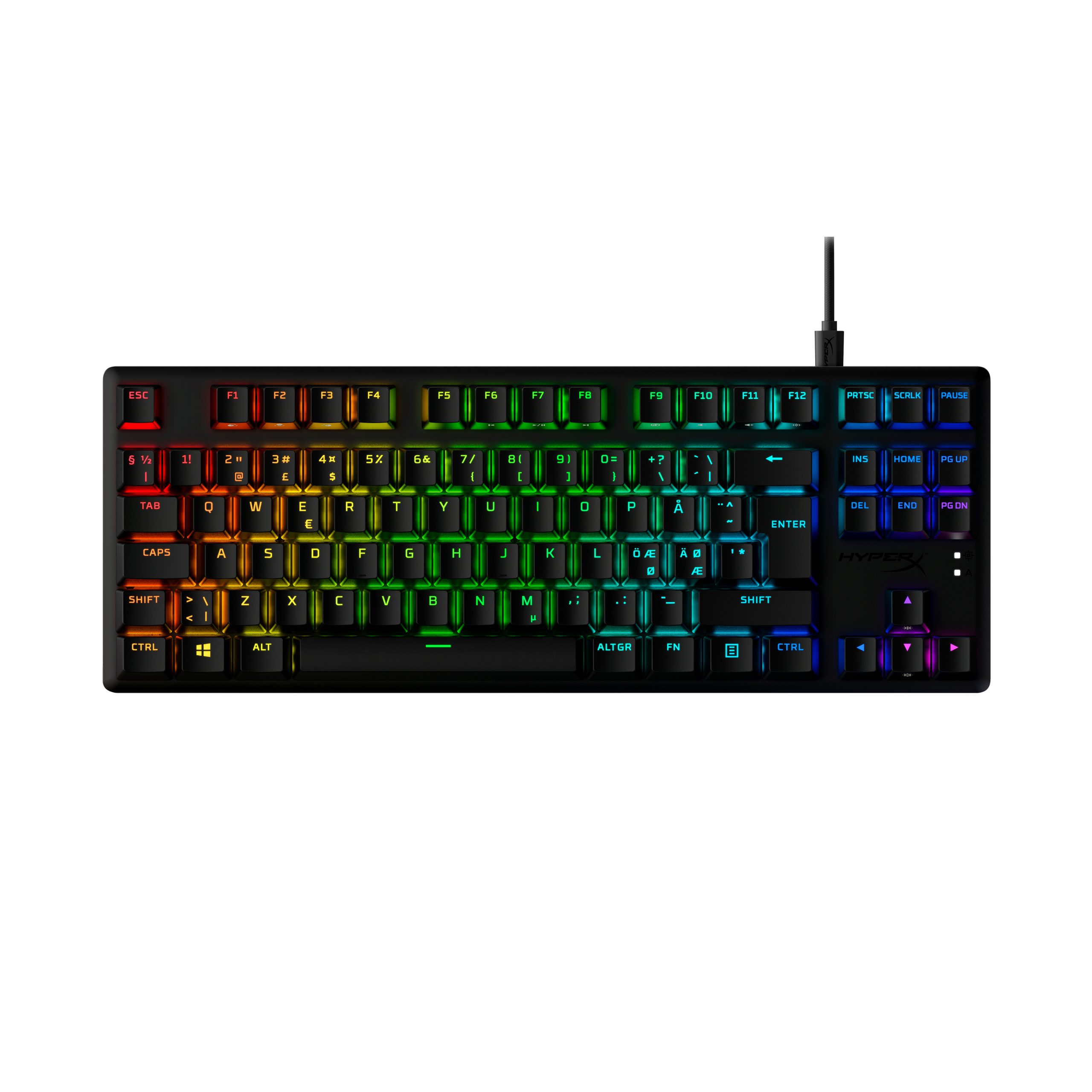 HyperX Alloy Origins Core PBT HX Aqua – mechaniczna klawiatura dla graczy