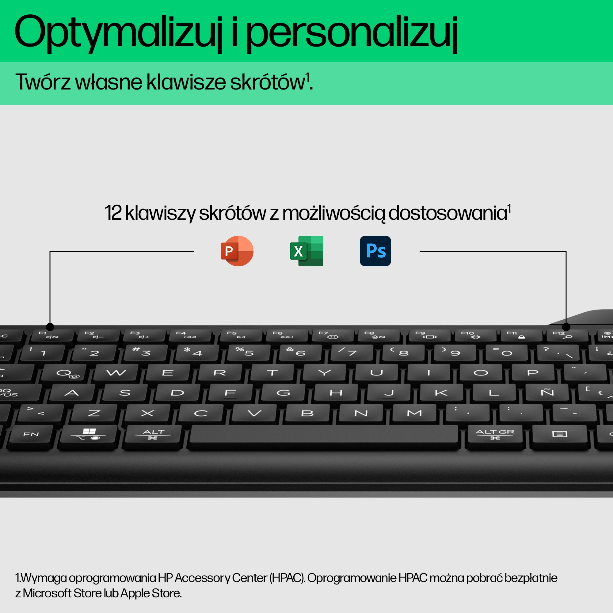 Klawiatura HP 460 Multi-Device Bluetooth Keyboard bezprzewodowa czarna 7N7B8AA - obrazek 4