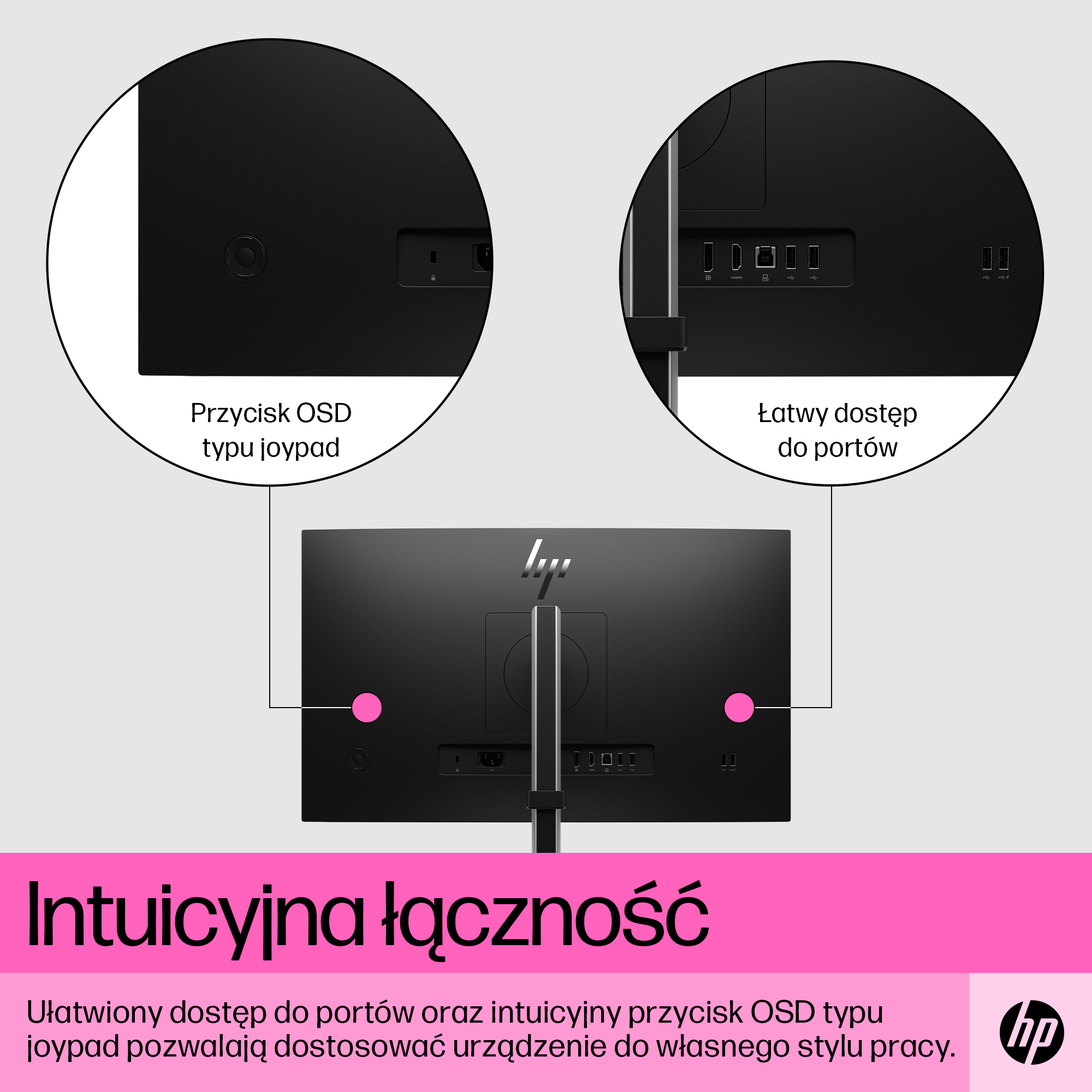 Monitor HP E24t G5 23.8" FHD IPS Dotykowy 75Hz - obrazek 5