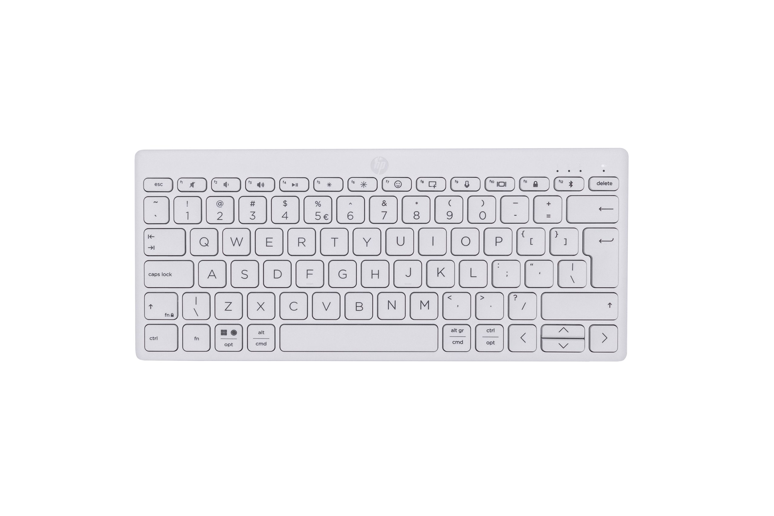 Klawiatura HP 350 Compact Multi-Device Bluetooth Keyboard bezprzewodowa biała 692T0AA