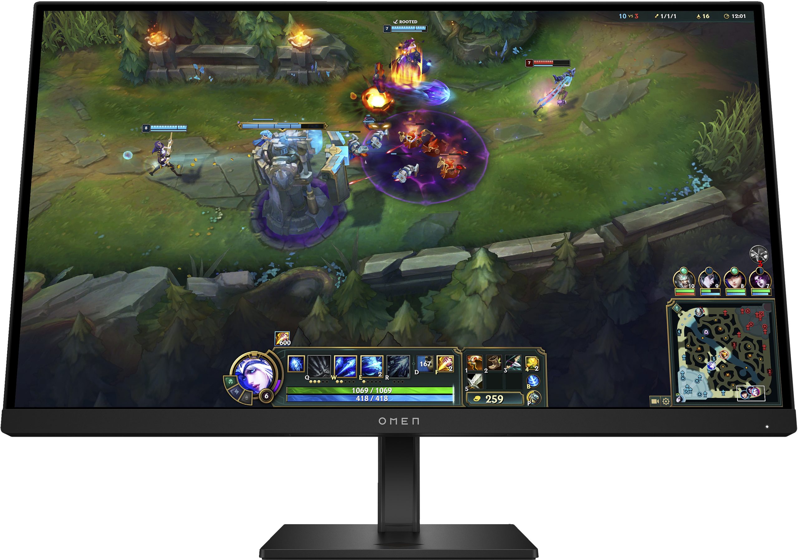 HP OMEN AV4K1E9#ABB monitor komputerowy 68,6 cm (27") 1920 x 1080 px Full HD LCD Czarny