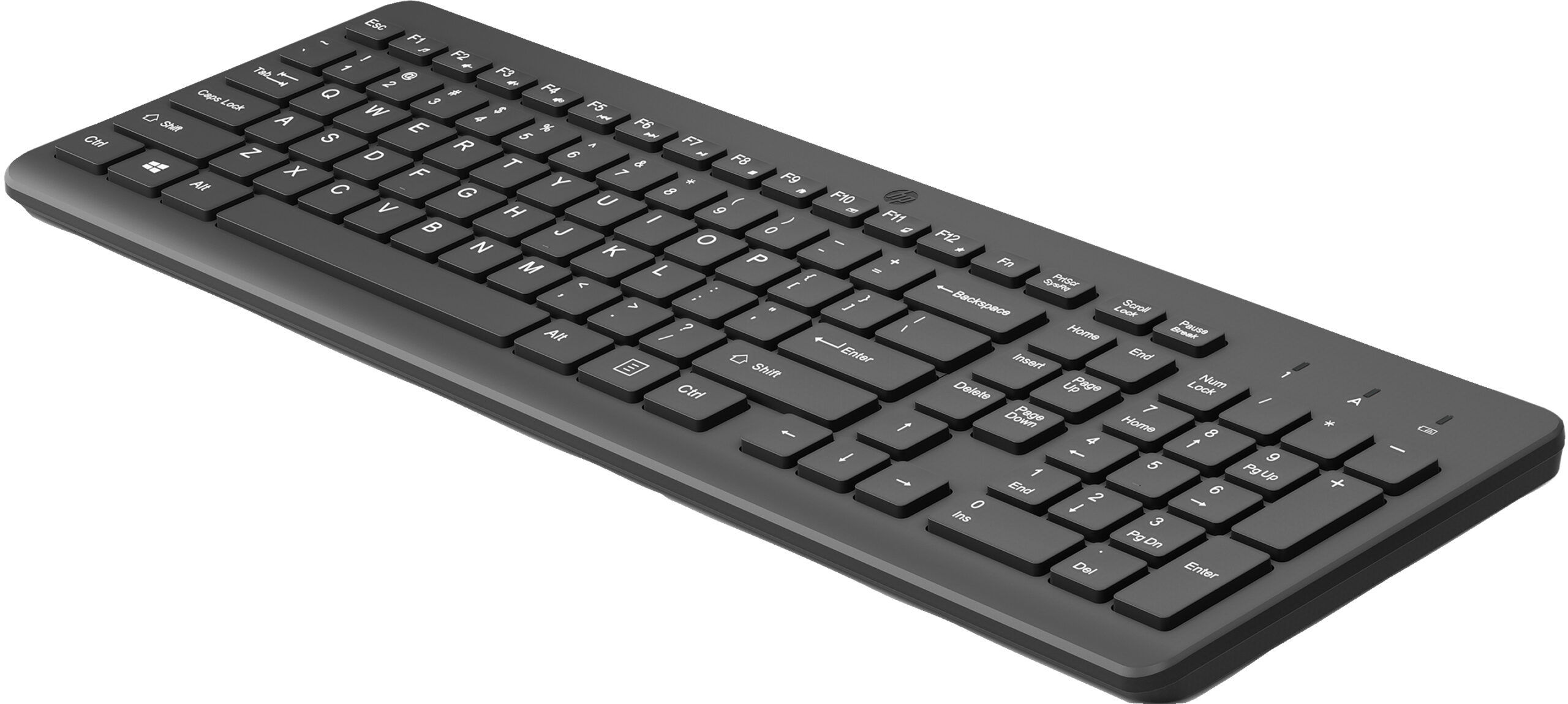 HP 225 Wireless Keyboard - Odbiornik USB, Czarna QWERTY